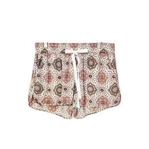 JOIE Layana Silk Shorts Petunia Tile Mandala Floral Print Size M